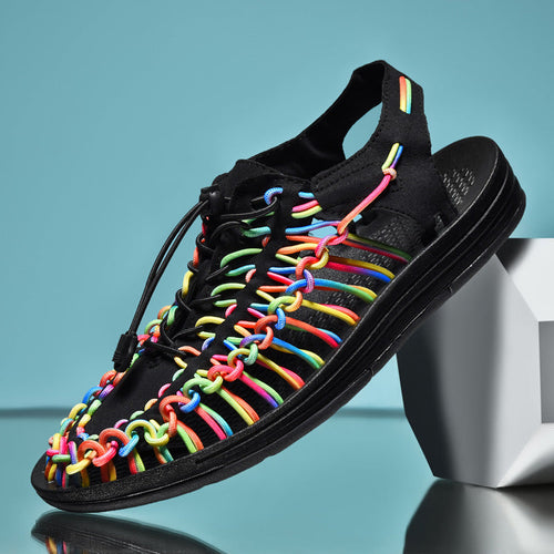 Aerofoot™ Fishbone Slip-On Flats – Hollow-Out Leather Design