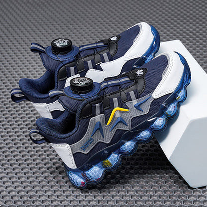 Aerofoot™ Kids Light Sneakers – BOA Laces, Breathable PU & Mesh Upper, Lightweight TR Outsole