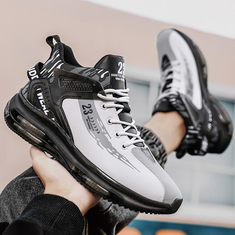 Aerofoot™ Men’s Outdoor Sneakers – Breathable PU Lace-Up Casual Running & Walking Shoes