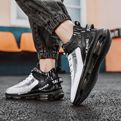 Aerofoot™ Men’s Outdoor Sneakers – Breathable PU Lace-Up Casual Running & Walking Shoes