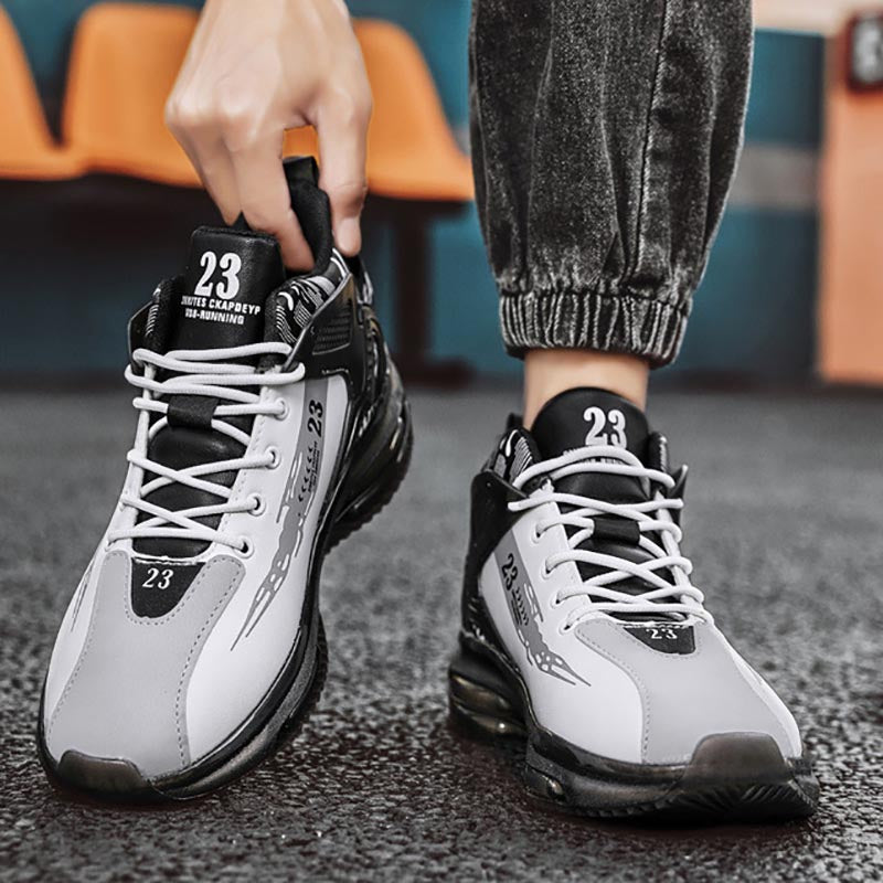 Aerofoot™ Men’s Outdoor Sneakers – Breathable PU Lace-Up Casual Running & Walking Shoes