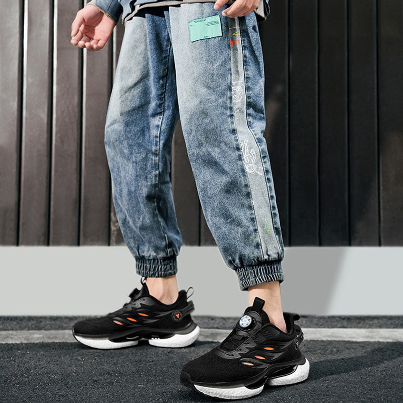 Aerofoot™ Men’s Casual Running Sneakers – Breathable Mesh, Lightweight Lace-Up Training Shoes