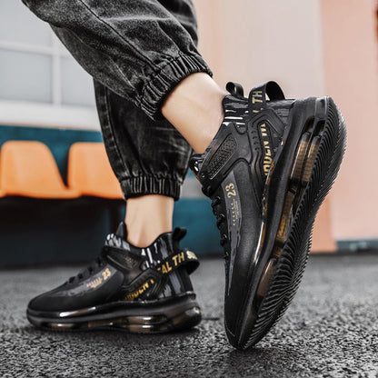 Aerofoot™ Men’s Outdoor Sneakers – Breathable PU Lace-Up Casual Running & Walking Shoes