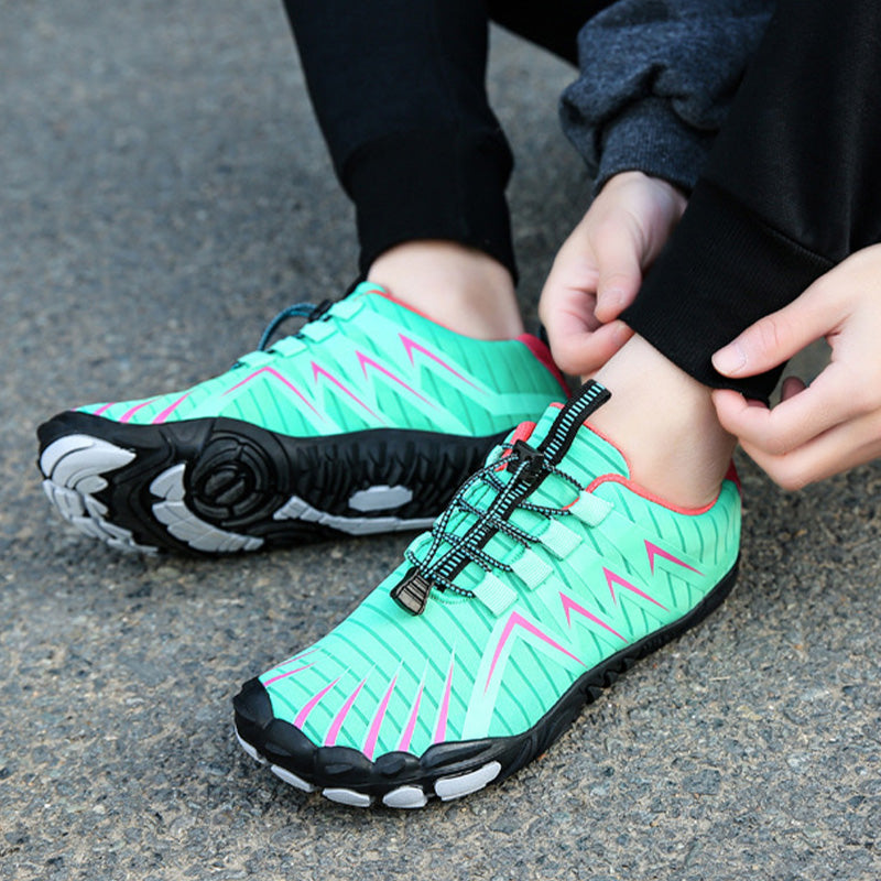 Aerofoot™ Slip-On Outdoor Hiking Shoes – Breathable Mesh, Quick-Dry, Elastic Fit, Non-Slip Rubber Sole