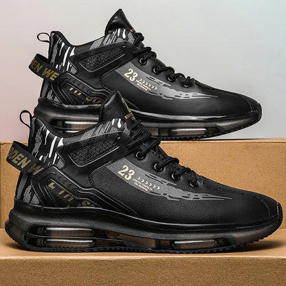 Aerofoot™ Men’s Outdoor Sneakers – Breathable PU Lace-Up Casual Running & Walking Shoes