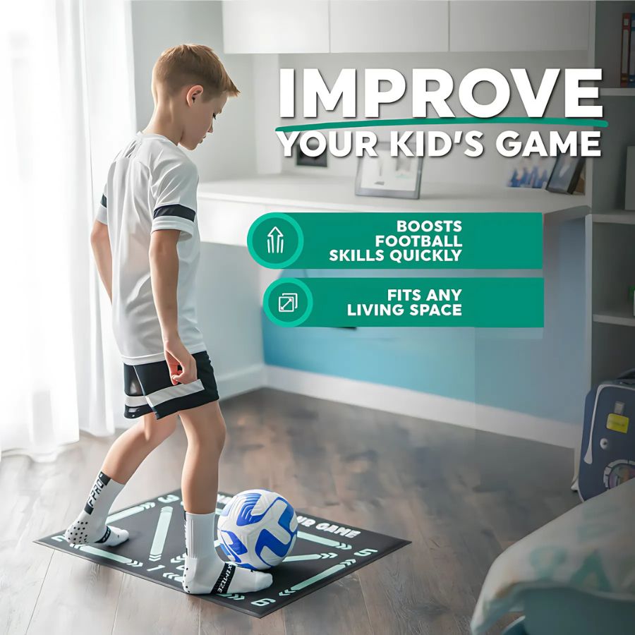 Football Training Mat + Pro Skills Video Program