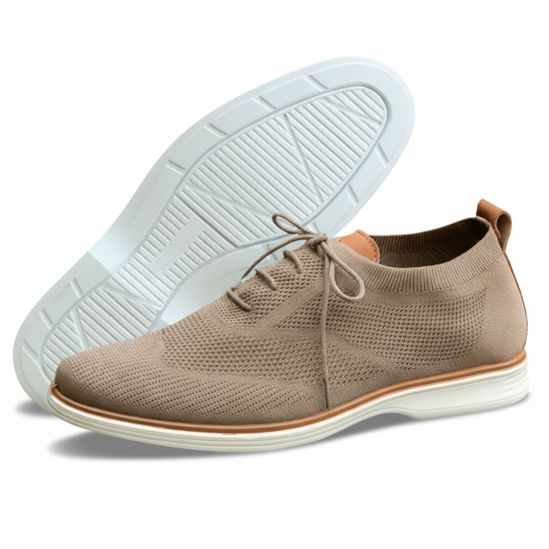Aerofoot™ Men’s Slip-On Leather Mesh Casual Shoes