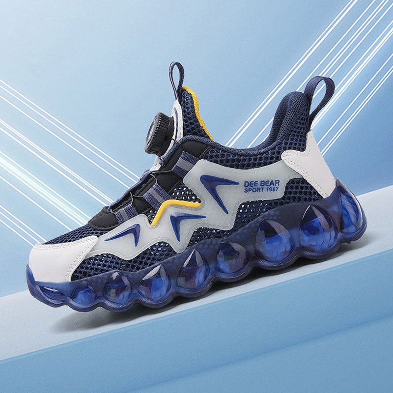 Aerofoot™ Kids Light Sneakers – BOA Laces, Breathable PU & Mesh Upper, Lightweight TR Outsole