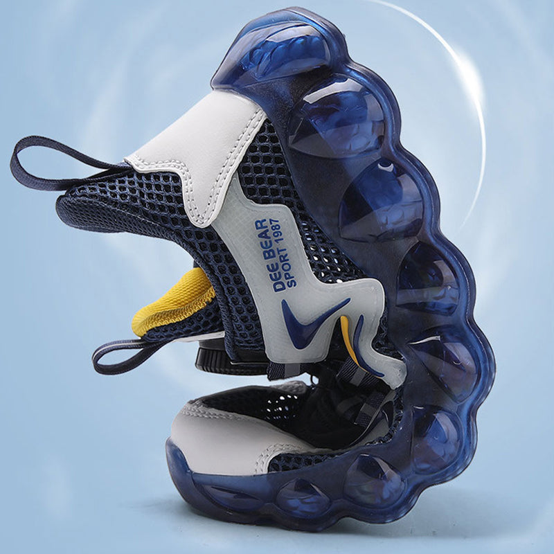 Aerofoot™ Kids Light Sneakers – BOA Laces, Breathable PU & Mesh Upper, Lightweight TR Outsole