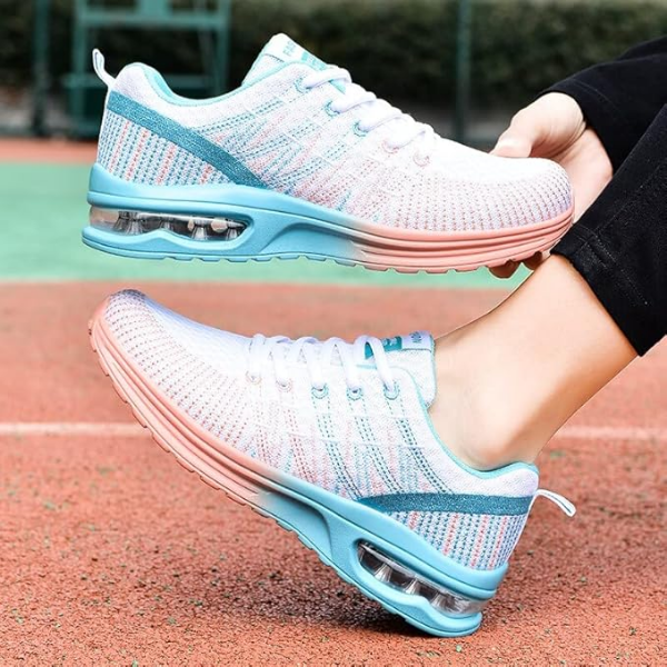 Aerofoot™ Women’s Air-Cushioned Running Shoes – Breathable Mesh, Lightweight, Non-Slip Comfortable Walking Sneakers