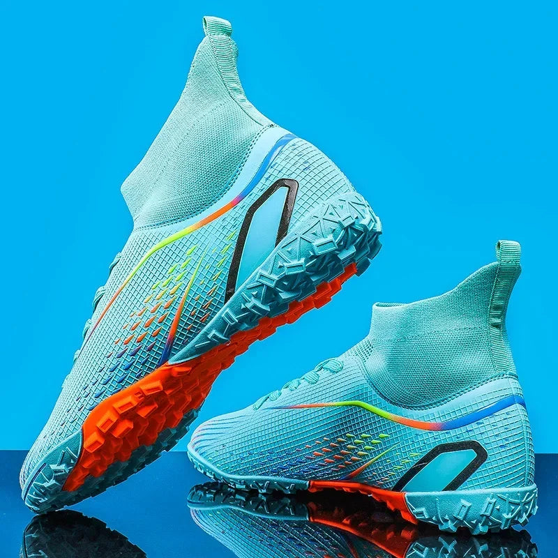 Aerofoot™ High Ankle Football Boots – FG/TF Professional Soccer Cleats for Men and Kids