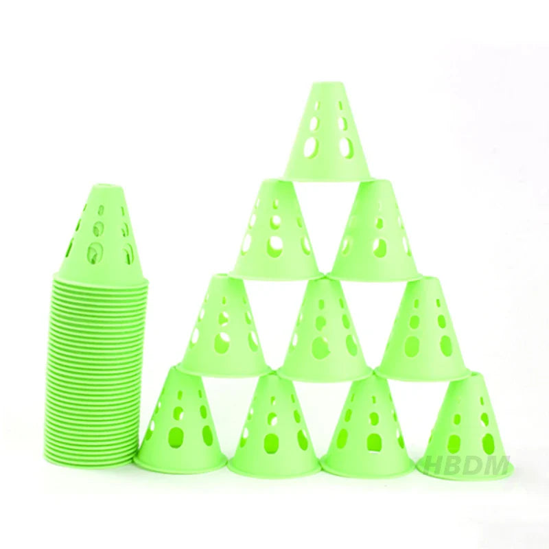 Aerofoot™ Hollow Windproof Training Cones – Durable Markers for Skating, Football, Rugby & Multi-Sport Drills