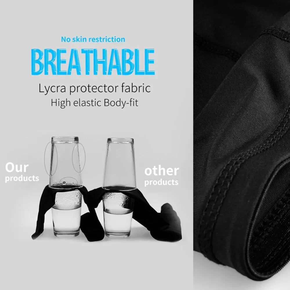 Aerofoot™ Compression Sports Knee Sleeves – Honeycomb Padded Long Leg Design for MTB, Basketball, Soccer, and Gym