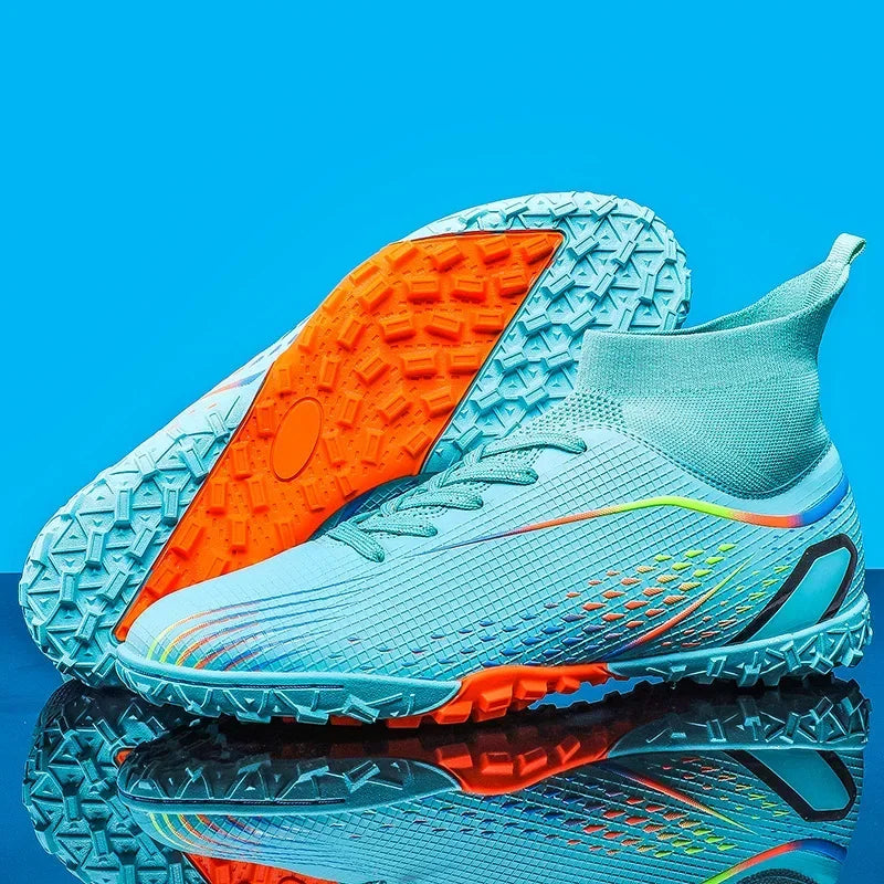 Aerofoot™ High Ankle Football Boots – FG/TF Professional Soccer Cleats for Men and Kids