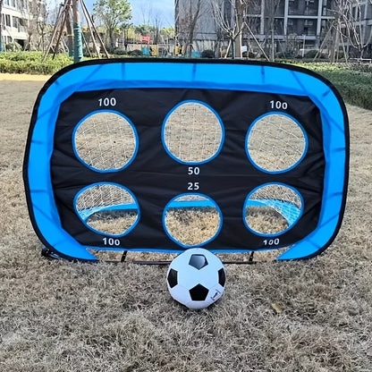 4-in-1 Pop-Up Soccer Goal – Foldable Football Target Net for Indoor/Outdoor Training