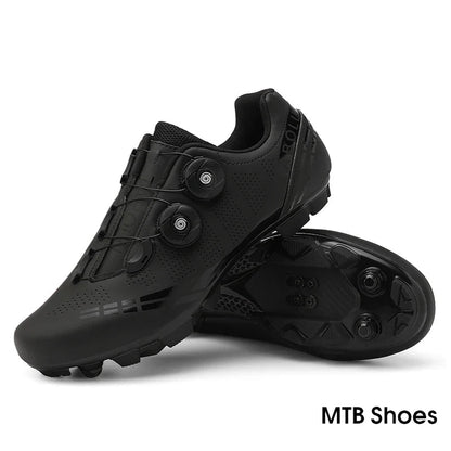 aerofoot™ Self-Locking Cycling Shoes – SPD Compatible MTB/Road Bike Footwear