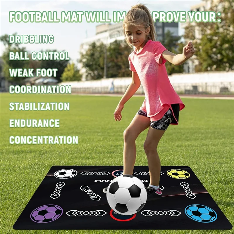 Aerofoot™ Silent Footwork Training Mat – Non-Slip Indoor Soccer