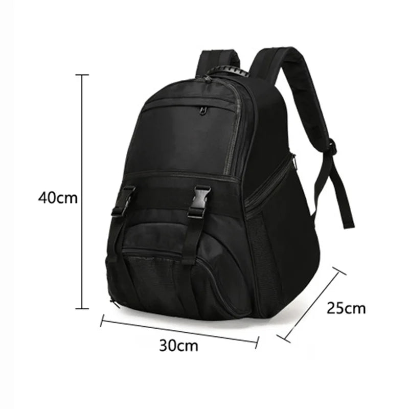 Multi-Sport Football Backpack – Large Capacity Equipment Bag with Ball Holder & Shoe Compartment