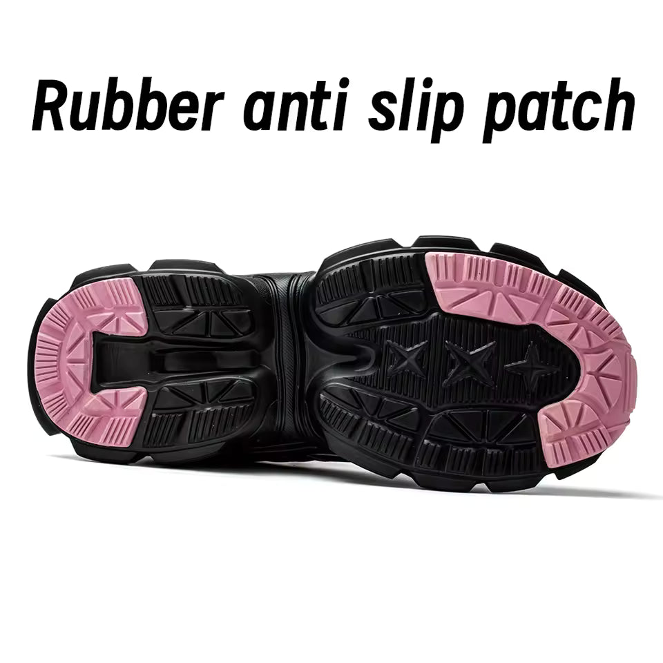 Aerofoot™ Women’s Safety Work Shoes – Steel Toe, Slip-Resistant, Breathable Protective Sneakers