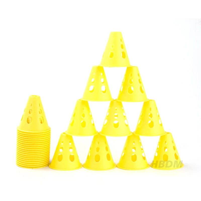 Aerofoot™ Hollow Windproof Training Cones – Durable Markers for Skating, Football, Rugby & Multi-Sport Drills