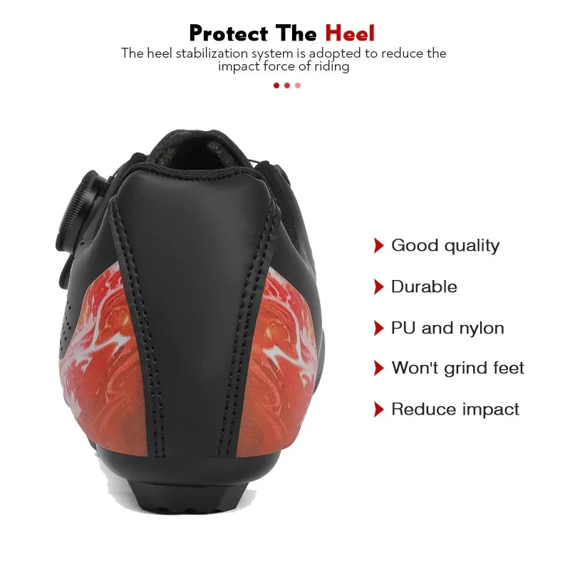 Aerofoot™ Pro-Ride – SPD-Compatible Road & MTB Cycling Shoes | Carbon Sole, Dual Lock System, Breathable Design