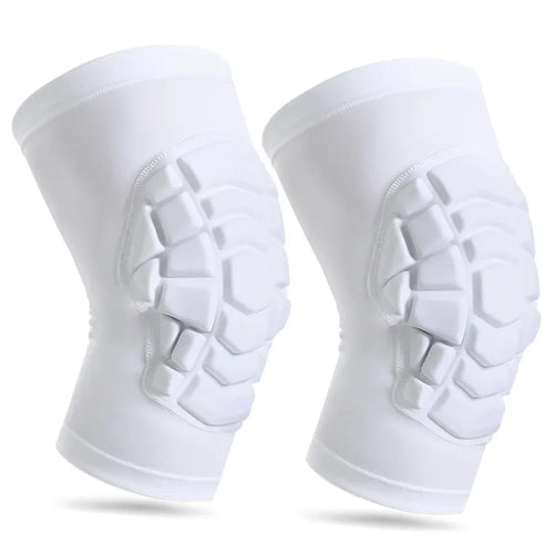Aerofoot™ Heat-Pressed Sports Knee Sleeve – Honeycomb Padded, Breathable Extended Leg Design