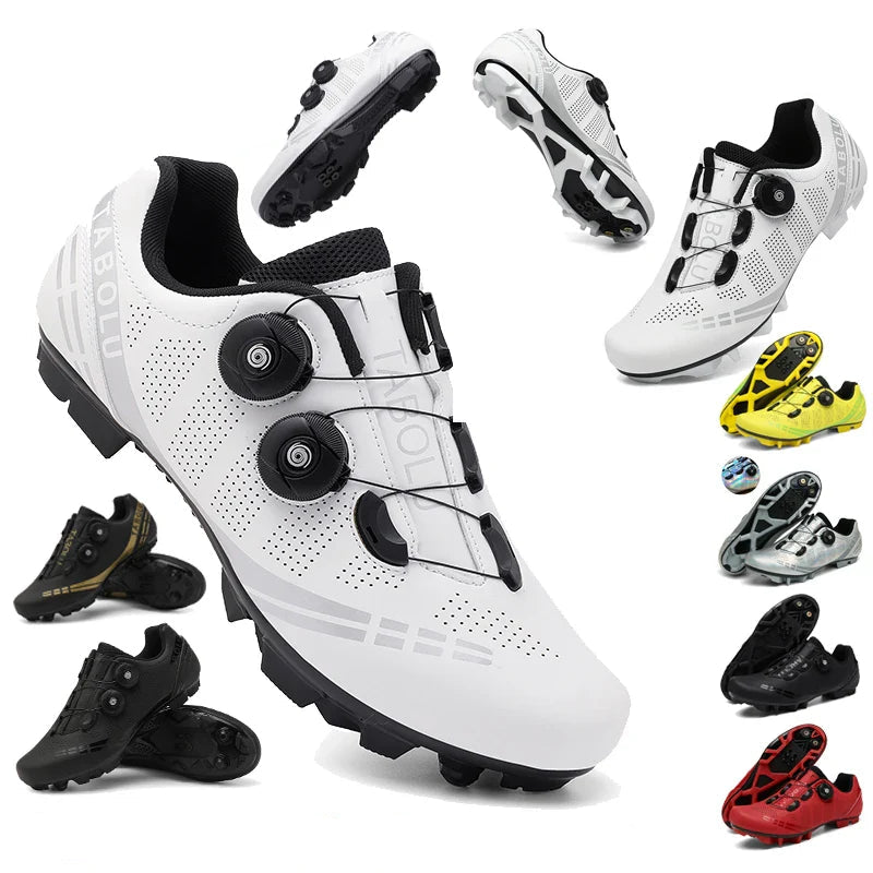 aerofoot™ Self-Locking Cycling Shoes – SPD Compatible MTB/Road Bike Footwear