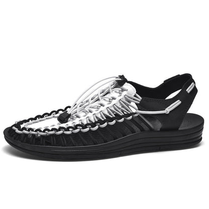 Aerofoot™ Fishbone Slip-On Flats – Hollow-Out Leather Design