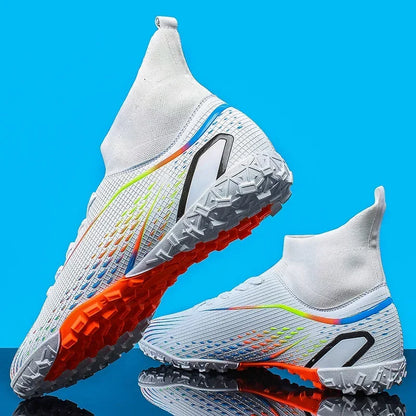 Aerofoot™ High Ankle Football Boots – FG/TF Professional Soccer Cleats for Men and Kids