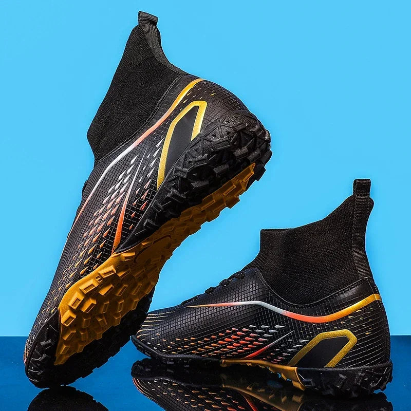 Aerofoot™ High Ankle Football Boots – FG/TF Professional Soccer Cleats for Men and Kids