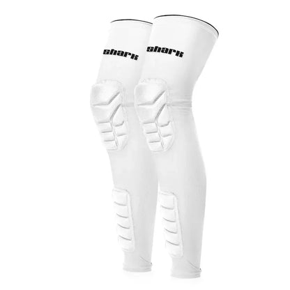 Aerofoot™ Compression Sports Knee Sleeves – Honeycomb Padded Long Leg Design for MTB, Basketball, Soccer, and Gym