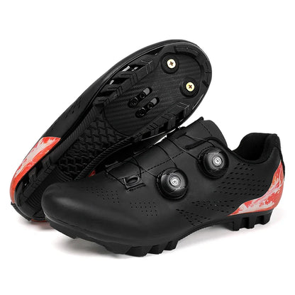 Aerofoot™ Pro-Ride – SPD-Compatible Road & MTB Cycling Shoes | Carbon Sole, Dual Lock System, Breathable Design