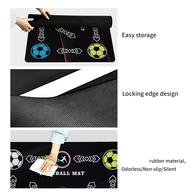 Aerofoot™ Silent Footwork Training Mat – Non-Slip Indoor Soccer