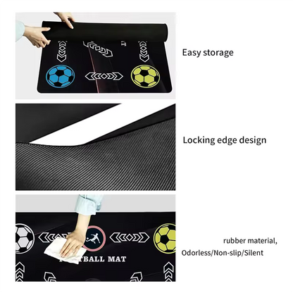 Aerofoot™ Silent Footwork Training Mat – Non-Slip Indoor Soccer