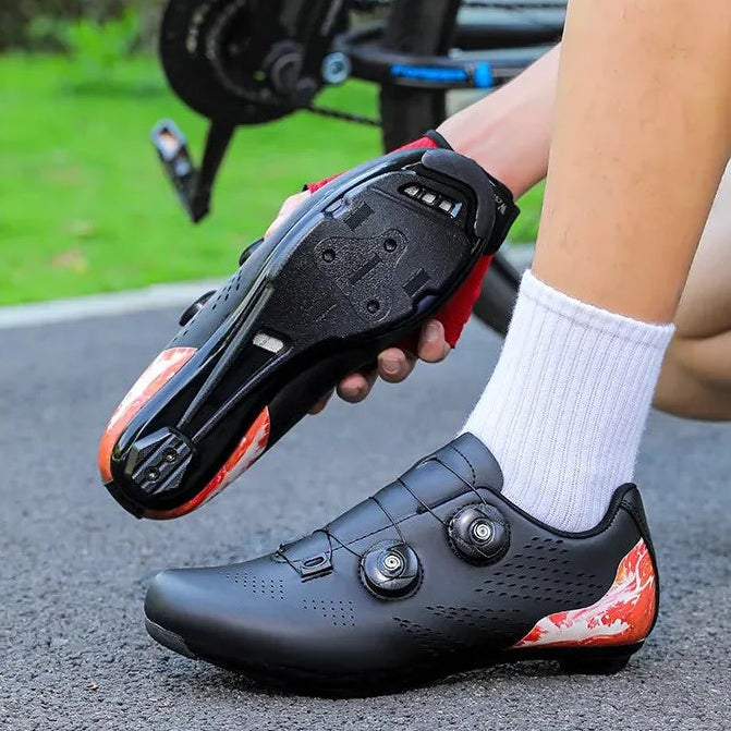 Aerofoot™ Pro-Ride – SPD-Compatible Road & MTB Cycling Shoes | Carbon Sole, Dual Lock System, Breathable Design