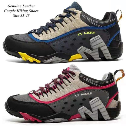 Ultimate Waterproof Hiking Shoes: Genuine Leather, Tactical Mountain Boots for Outdoor Adventurers