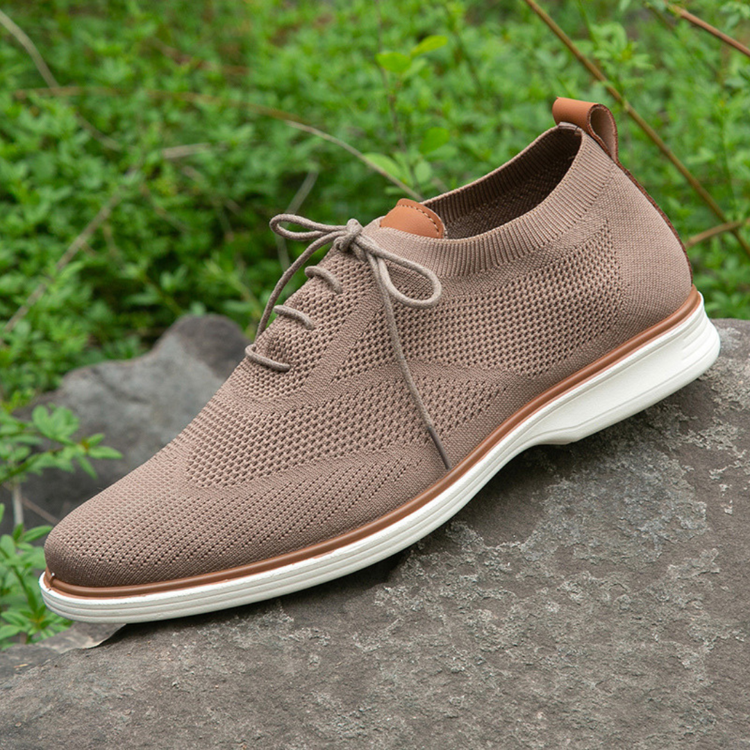 Aerofoot™ Men’s Slip-On Leather Mesh Casual Shoes