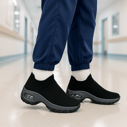 Aerofoot™ Women’s Breathable Slip-On Platform Sneakers