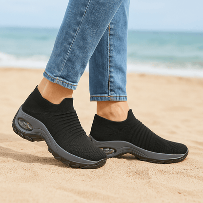 Aerofoot™ Women’s Breathable Slip-On Platform Sneakers