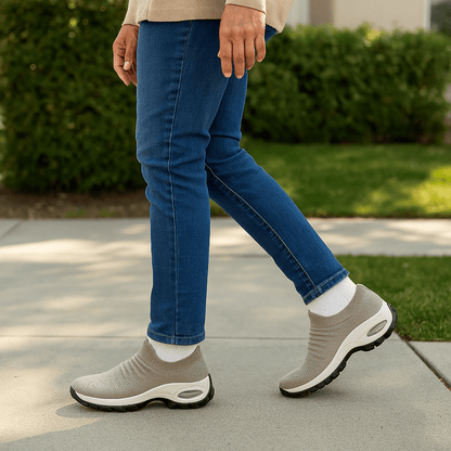 Aerofoot™ Women’s Breathable Slip-On Platform Sneakers