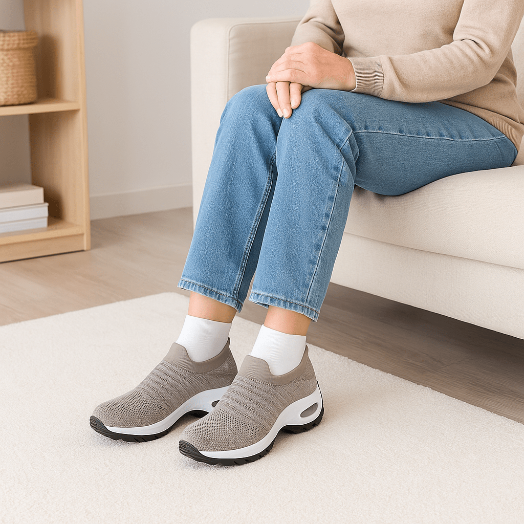 Aerofoot™ Women’s Breathable Slip-On Platform Sneakers