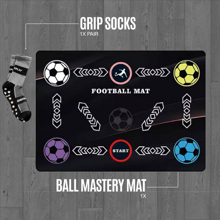 Aerofoot™ Silent Footwork Training Mat – Non-Slip Indoor Soccer
